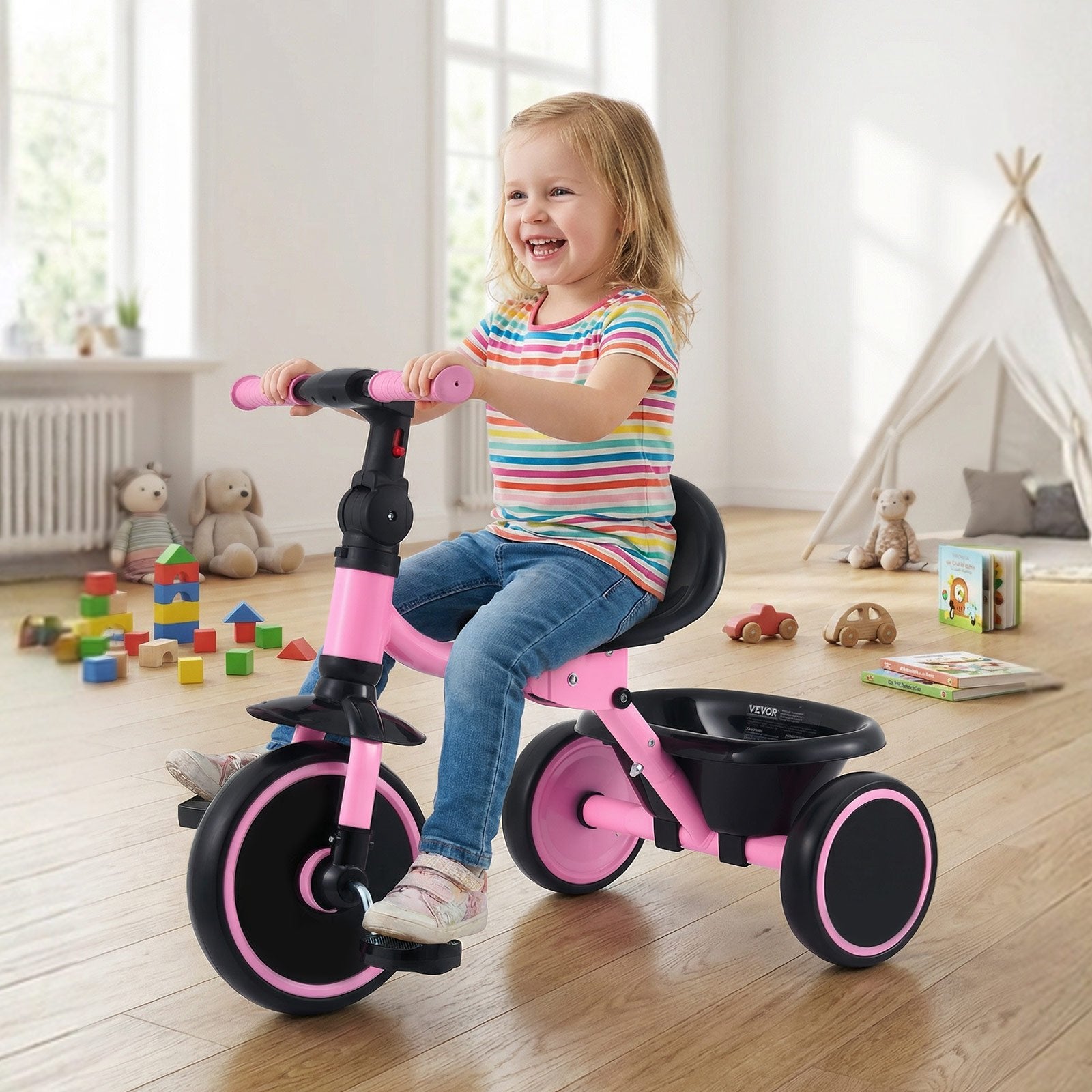 Tricycle Pliable pour Enfants 2-5 Ans – Siège Réglable 3 Positions