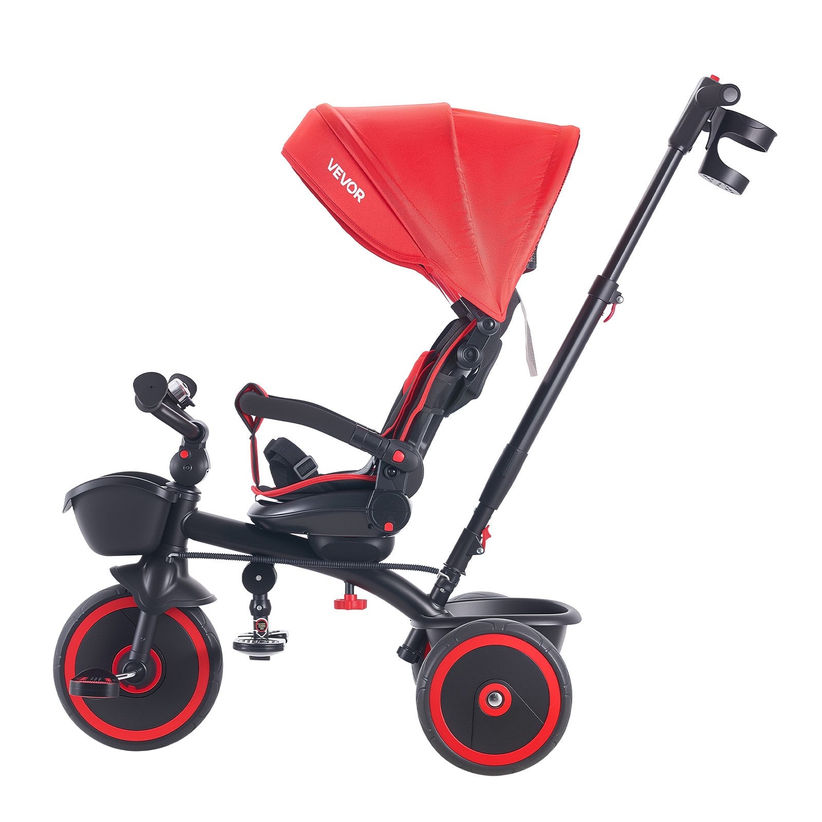 Tricycle Poussette 6-en-1 pour Enfants de 1 à 5 Ans – Sécurité Double
