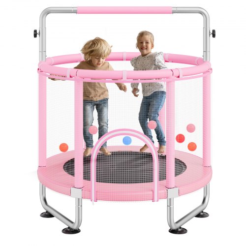 55in Kids Trampoline, 4.6FT Indoor Outdoor Trampoline, Mini Toddler