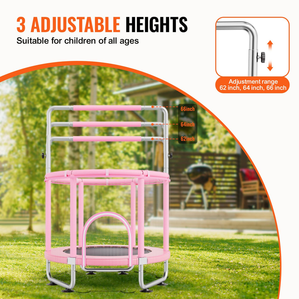 Trampoline pour Enfants 140 cm – Intérieur/Extérieur avec Accessoires
