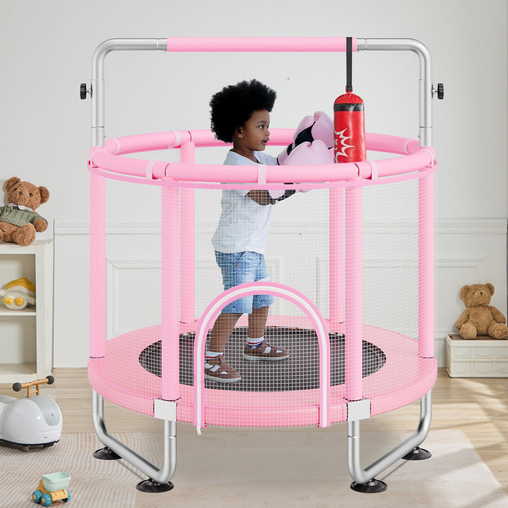 Trampoline pour Enfants 140 cm – Intérieur/Extérieur avec Accessoires