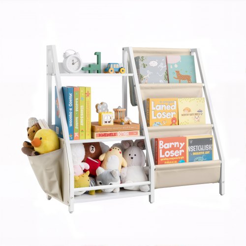 Bibliothèque 3 Niveaux pour Enfants – Rangement Jouets & Livres