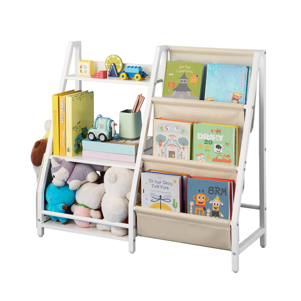 Bibliothèque 3 Niveaux pour Enfants – Rangement Jouets & Livres