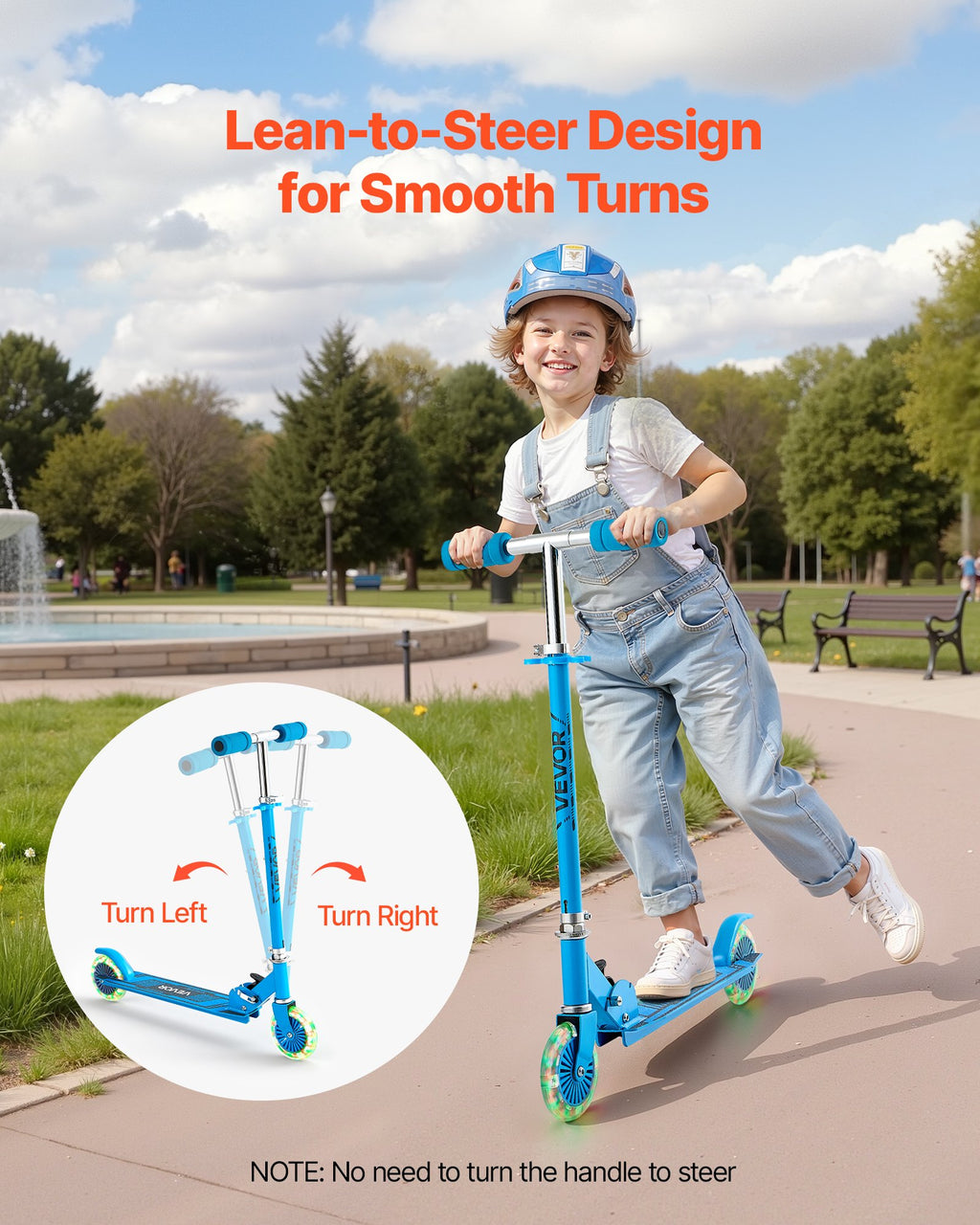 Trottinette Lumineuse pour Enfants dès 3 ans – 2 Roues avec LED