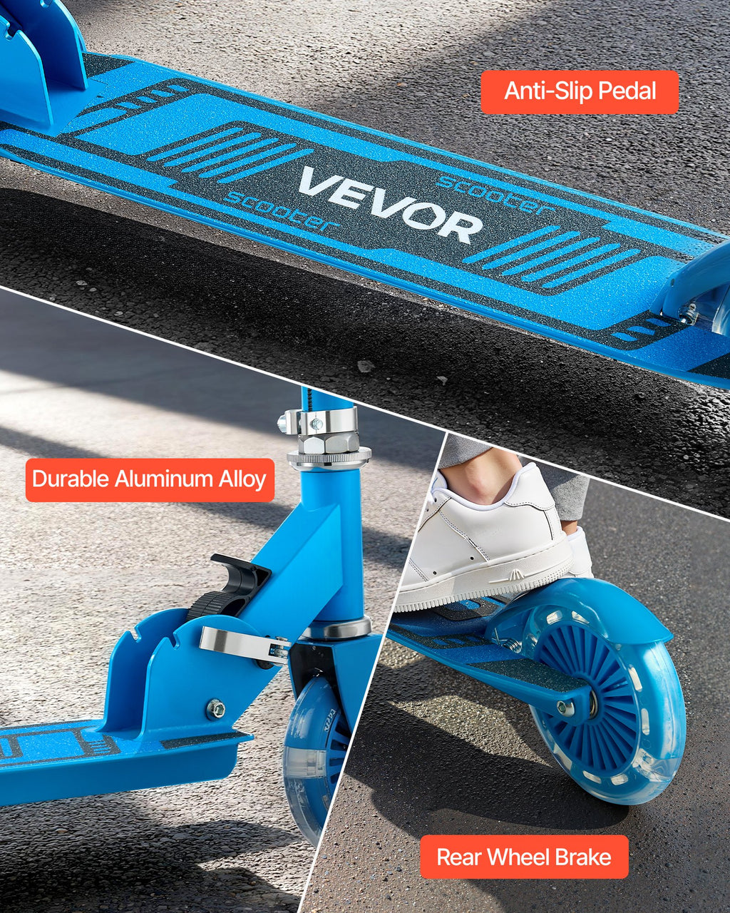 Trottinette Lumineuse pour Enfants dès 3 ans – 2 Roues avec LED