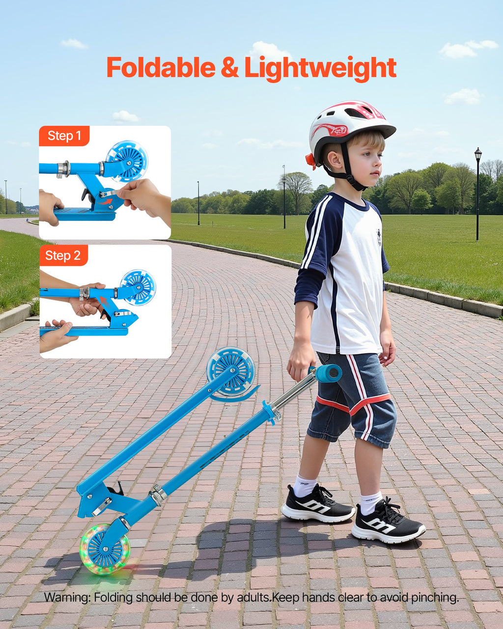 Trottinette Lumineuse pour Enfants dès 3 ans – 2 Roues avec LED