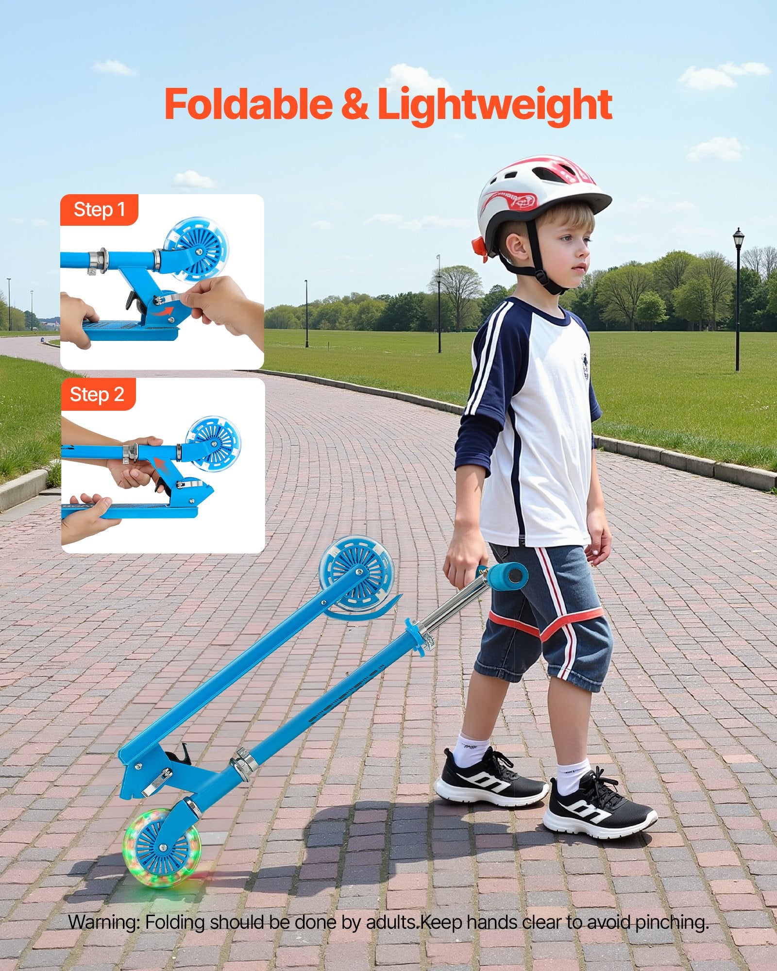 Trottinette Lumineuse pour Enfants dès 3 ans – 2 Roues avec LED
