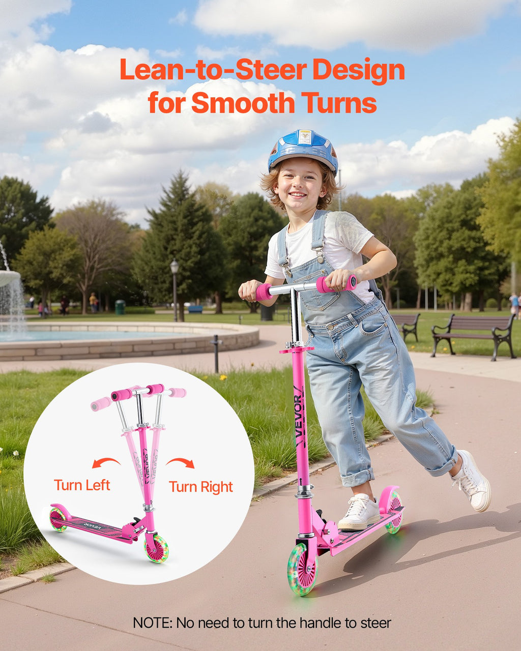 Trottinette Lumineuse pour Enfants dès 3 ans – 2 Roues avec LED