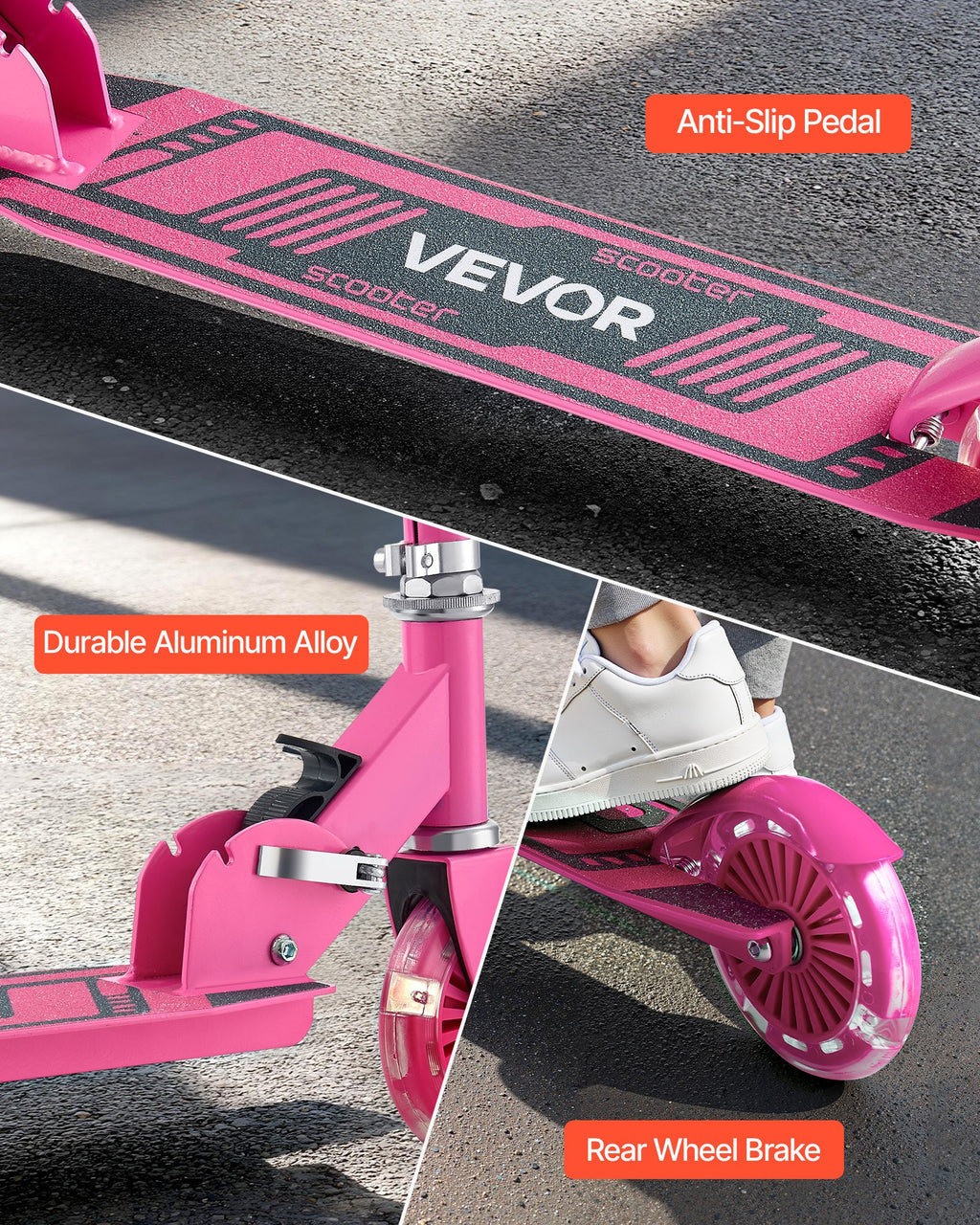 Trottinette Lumineuse pour Enfants dès 3 ans – 2 Roues avec LED