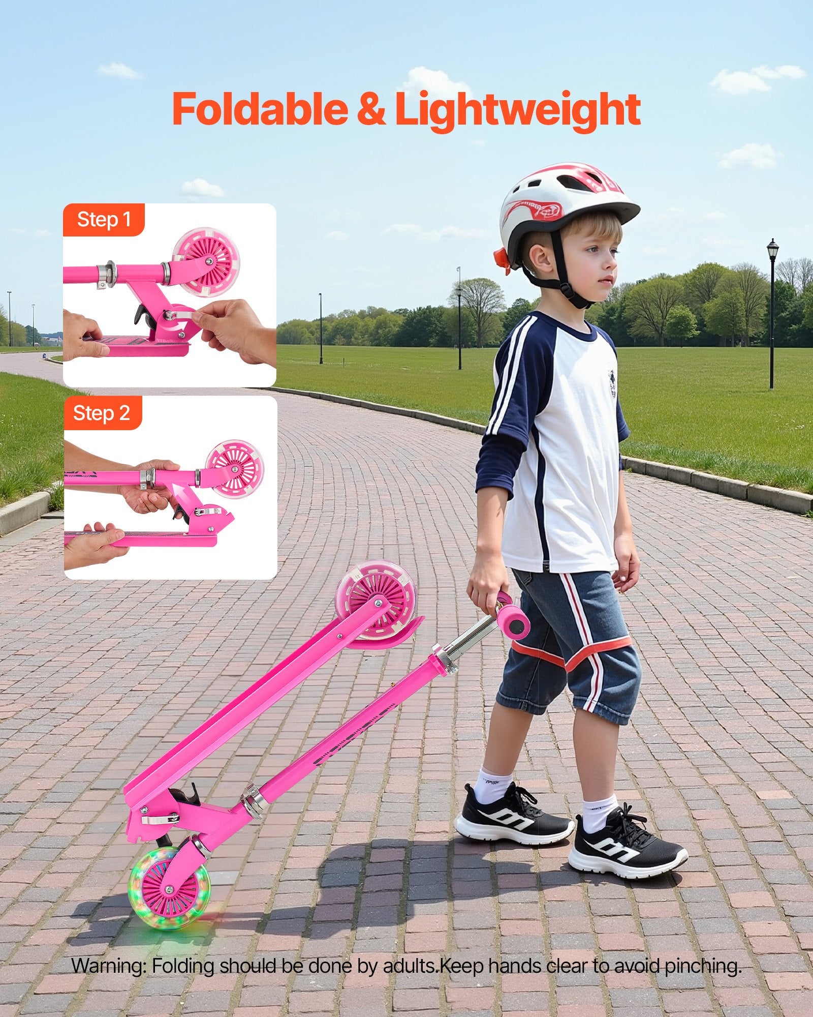 Trottinette Lumineuse pour Enfants dès 3 ans – 2 Roues avec LED