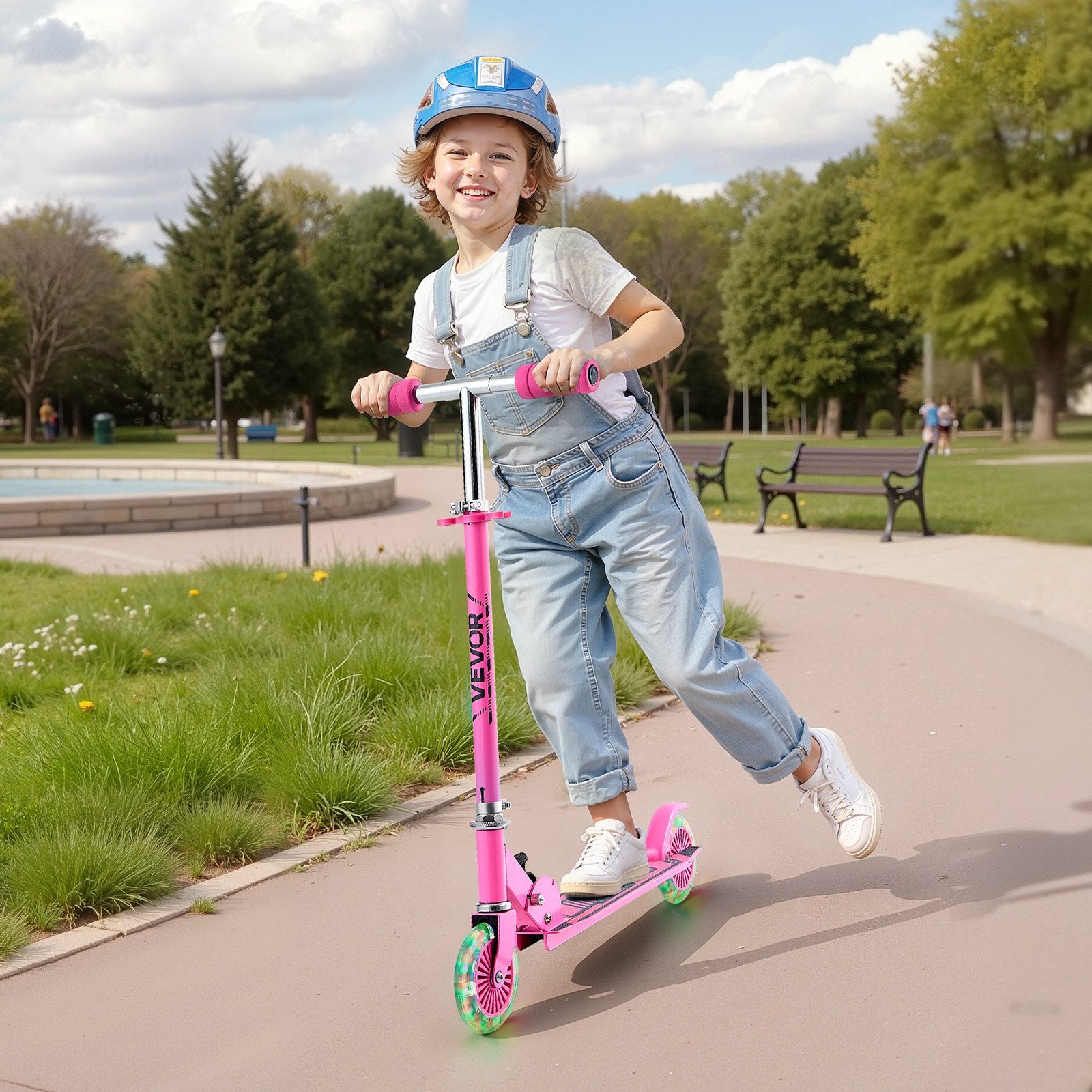 Trottinette Lumineuse pour Enfants dès 3 ans – 2 Roues avec LED