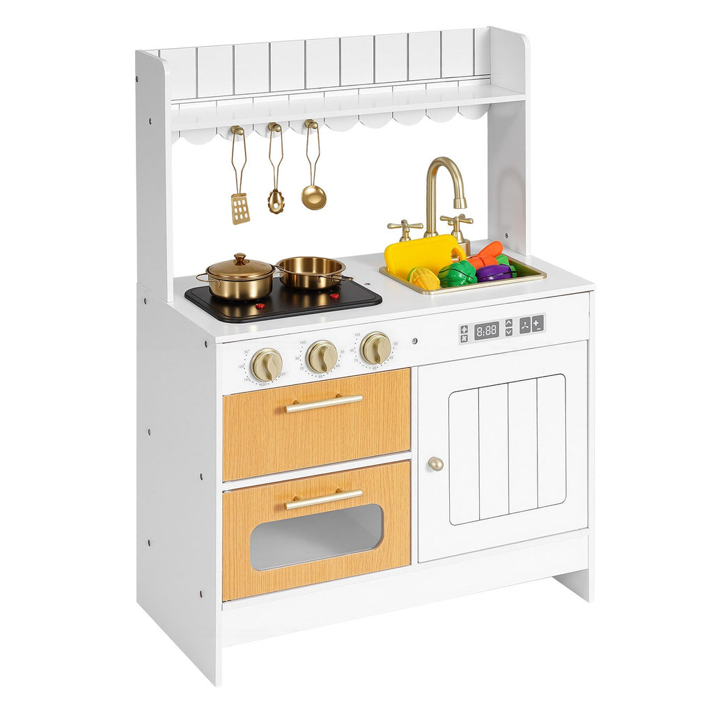 Cuisine Jouet en Bois pour Enfants – Avec Vraies Lumières & Sons