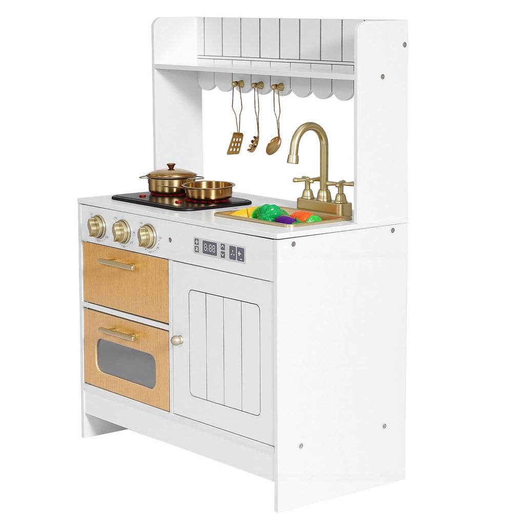Cuisine Jouet en Bois pour Enfants – Avec Vraies Lumières & Sons