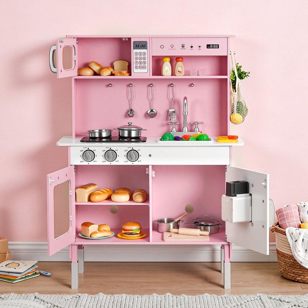 Cuisine Jouet en Bois pour Enfants – Lumières & Sons Réalistes