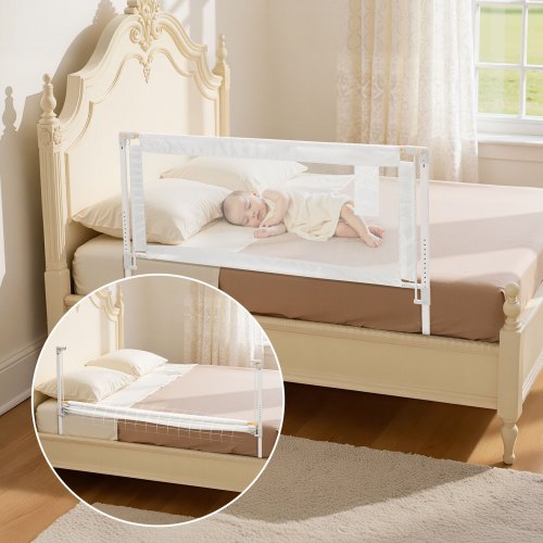 Barrière de Lit pour Enfants – Sécurité Renforcée avec Tube en Fer